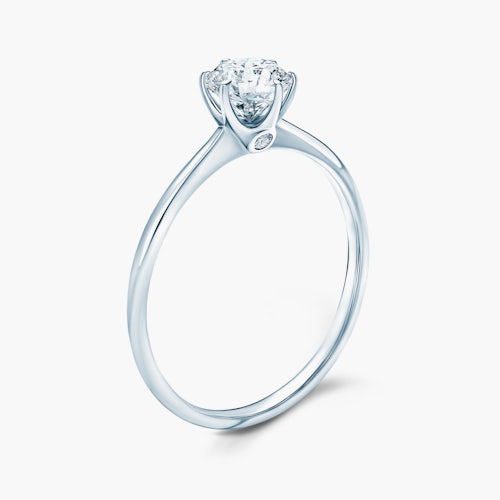 Pierścionek zaręczynowy The Journey: białe złoto, diament